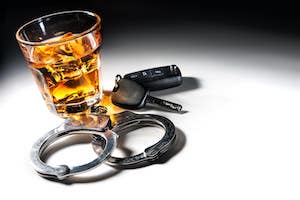 Alcohol Drink and Handcuffs