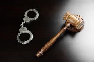 Handcuffs and Gavel