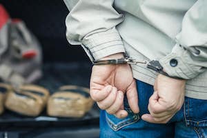 Man Getting Arrested Per Drug Possession